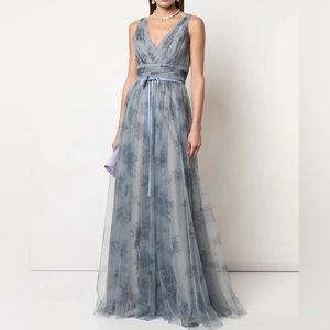 Marchesa Notte Bridesmaids- tulle floral bridesmaid gown